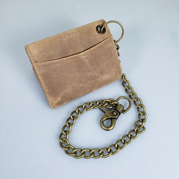 Men's RFID Blocking Motorcycle Wallet With Chain - Picture 9 of 13